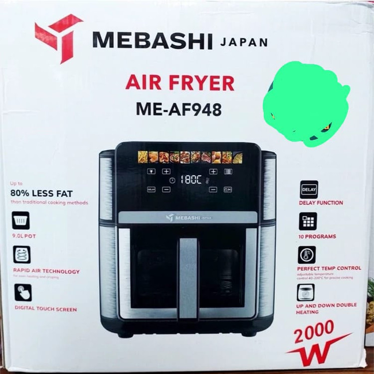 سرخ کن بدون روغن مباشی مدل ME-AF948 ظرفیت ۹ لیتر